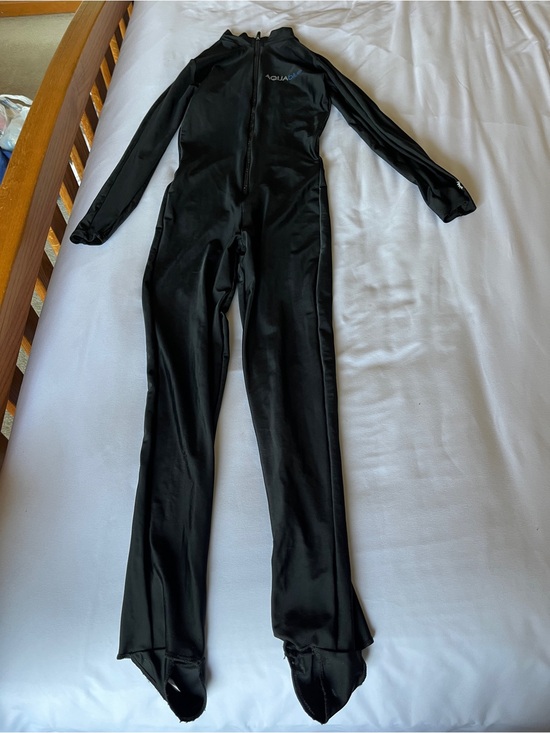 AquaBlue Other - AquaBlue Wetsuit Black Full Body UV Shield Zip Up Swimsuit Surf Dive Size S